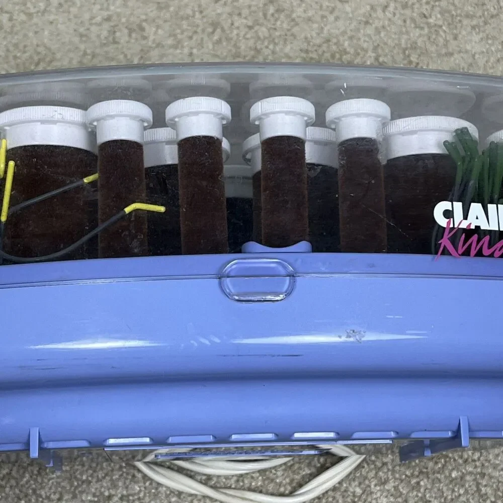 Clairol Kindness VH24 Hot Rollers Velvet Hair Curler 24 Clips‎ Instruction Works